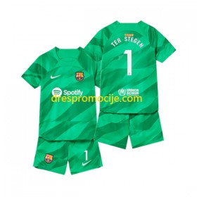 FC Barcelona Ter Stegen 1 Dres Golmanski Dječji Domaći 2023/2024 Kratkih Rukava